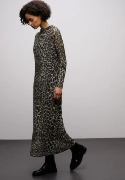 Mesh-Plissée Kleid