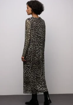 Mesh-Plissée Kleid