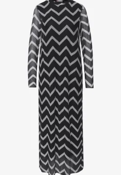 Mesh-Plissée Kleid