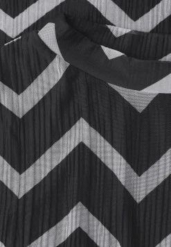 Mesh-Plissée Kleid