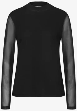 Mesh Turtleneck Shirt