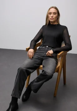 Mesh Turtleneck Shirt