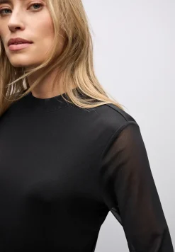 Mesh Turtleneck Shirt