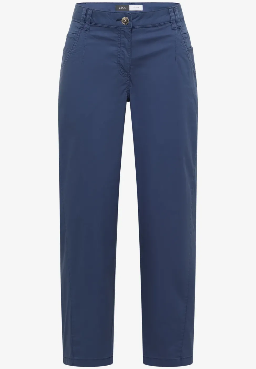 Mid Waist Barrel Leg Hose im Casual Fit