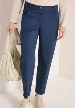 Mid Waist Barrel Leg Hose im Casual Fit