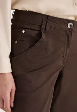 Mid Waist Barrel Leg Hose im Casual Fit