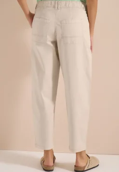 Mid Waist Barrel Leg Hose im Casual Fit