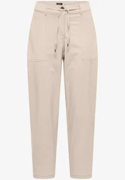 Mid Waist Barrel Leg Hose im Casual Fit
