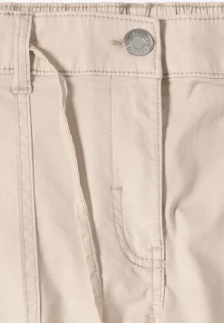 Mid Waist Barrel Leg Hose im Casual Fit