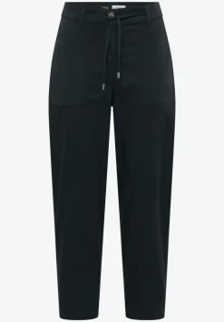 Mid Waist Barrel Leg Hose im Casual Fit