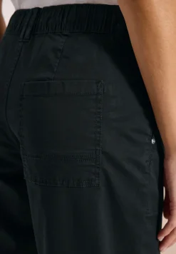 Mid Waist Barrel Leg Hose im Casual Fit