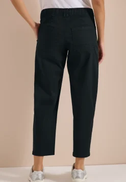 Mid Waist Barrel Leg Hose im Casual Fit