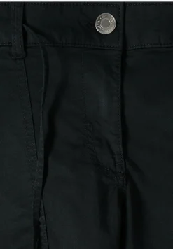 Mid Waist Barrel Leg Hose im Casual Fit
