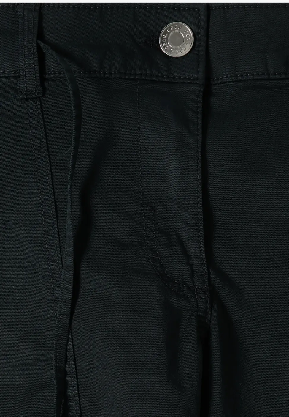 Mid Waist Barrel Leg Hose im Casual Fit