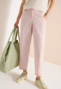 Mid Waist Barrel Leg Hose im Casual Fit