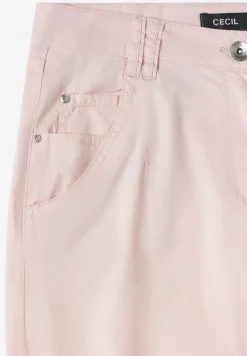 Mid Waist Barrel Leg Hose im Casual Fit