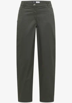 Mid Waist Barrel Leg Hose im Casual Fit