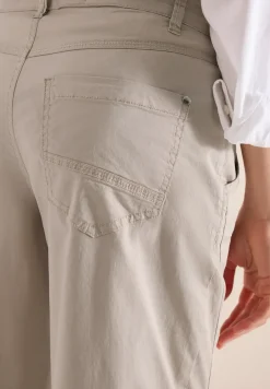 Mid Waist Barrel Leg Hose im Casual Fit