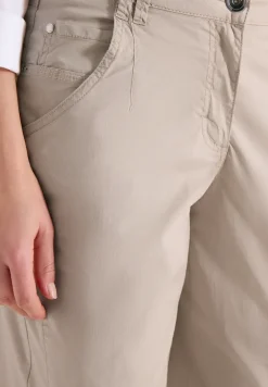 Mid Waist Barrel Leg Hose im Casual Fit