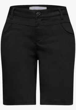 Mid Waist Bermuda in Satin-Optik