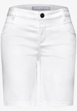 Mid Waist Bermuda in Satin-Optik