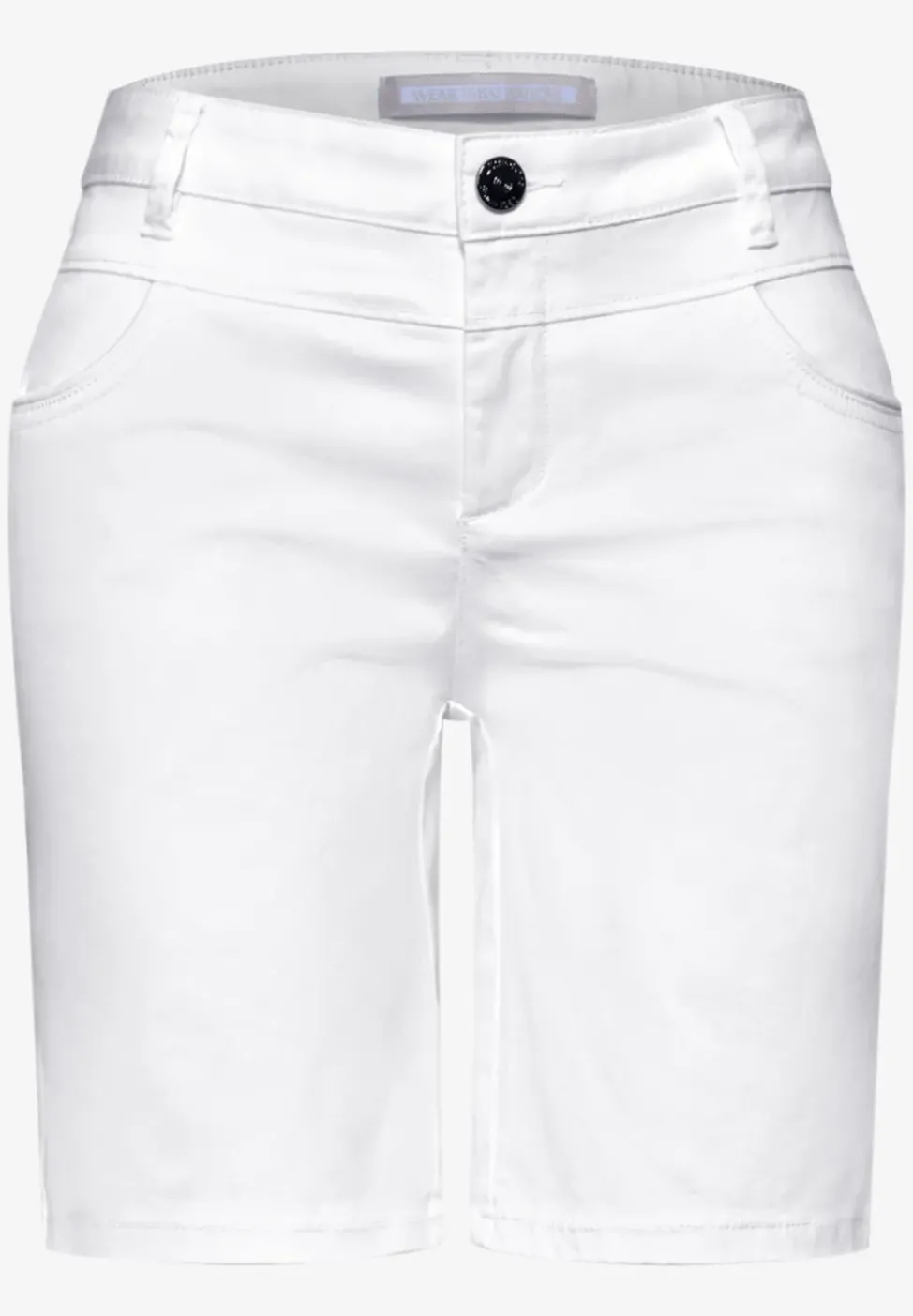 Mid Waist Bermuda in Satin-Optik