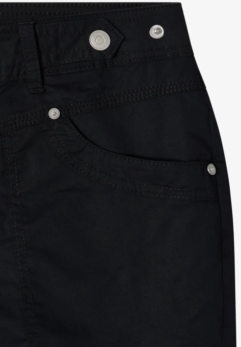 Mid Waist Casual Fit Hose mit Turn Up