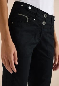 Mid Waist Casual Fit Hose mit Turn Up