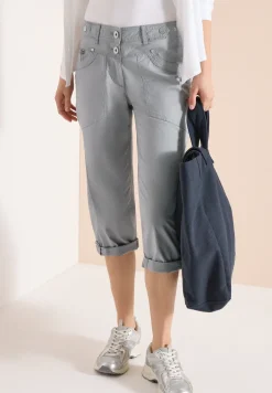 Mid Waist Casual Fit Hose mit Turn Up