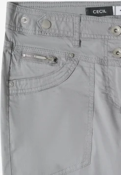 Mid Waist Casual Fit Hose mit Turn Up