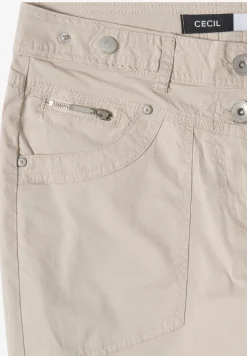 Mid Waist Casual Fit Hose mit Turn Up