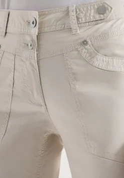 Mid Waist Casual Fit Hose mit Turn Up