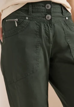 Mid Waist Casual Fit Hose mit Turn Up