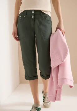 Mid Waist Casual Fit Hose mit Turn Up