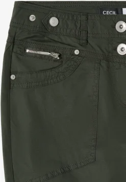 Mid Waist Casual Fit Hose mit Turn Up