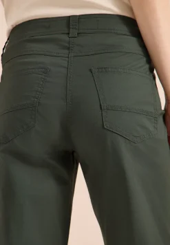 Mid Waist Casual Fit Hose mit Turn Up