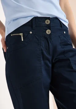 Mid Waist Casual Fit Hose mit Turn Up