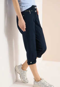Mid Waist Casual Fit Hose mit Turn Up