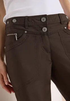 Mid Waist Casual Fit Hose mit Turn Up