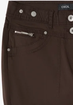 Mid Waist Casual Fit Hose mit Turn Up
