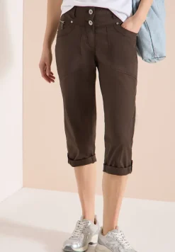 Mid Waist Casual Fit Hose mit Turn Up