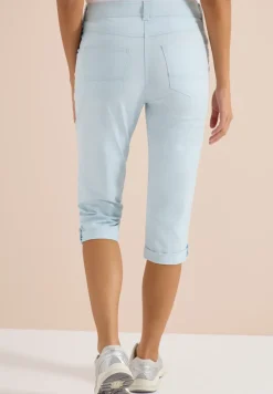 Mid Waist Casual Fit Hose mit Turn Up