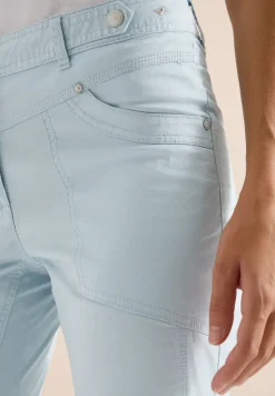 Mid Waist Casual Fit Hose mit Turn Up