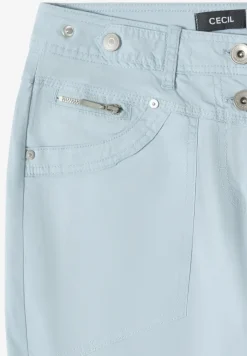 Mid Waist Casual Fit Hose mit Turn Up