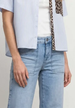 Mid Waist Jeans Culotte im Loose Fit