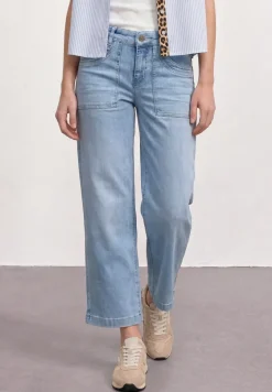 Mid Waist Jeans Culotte im Loose Fit