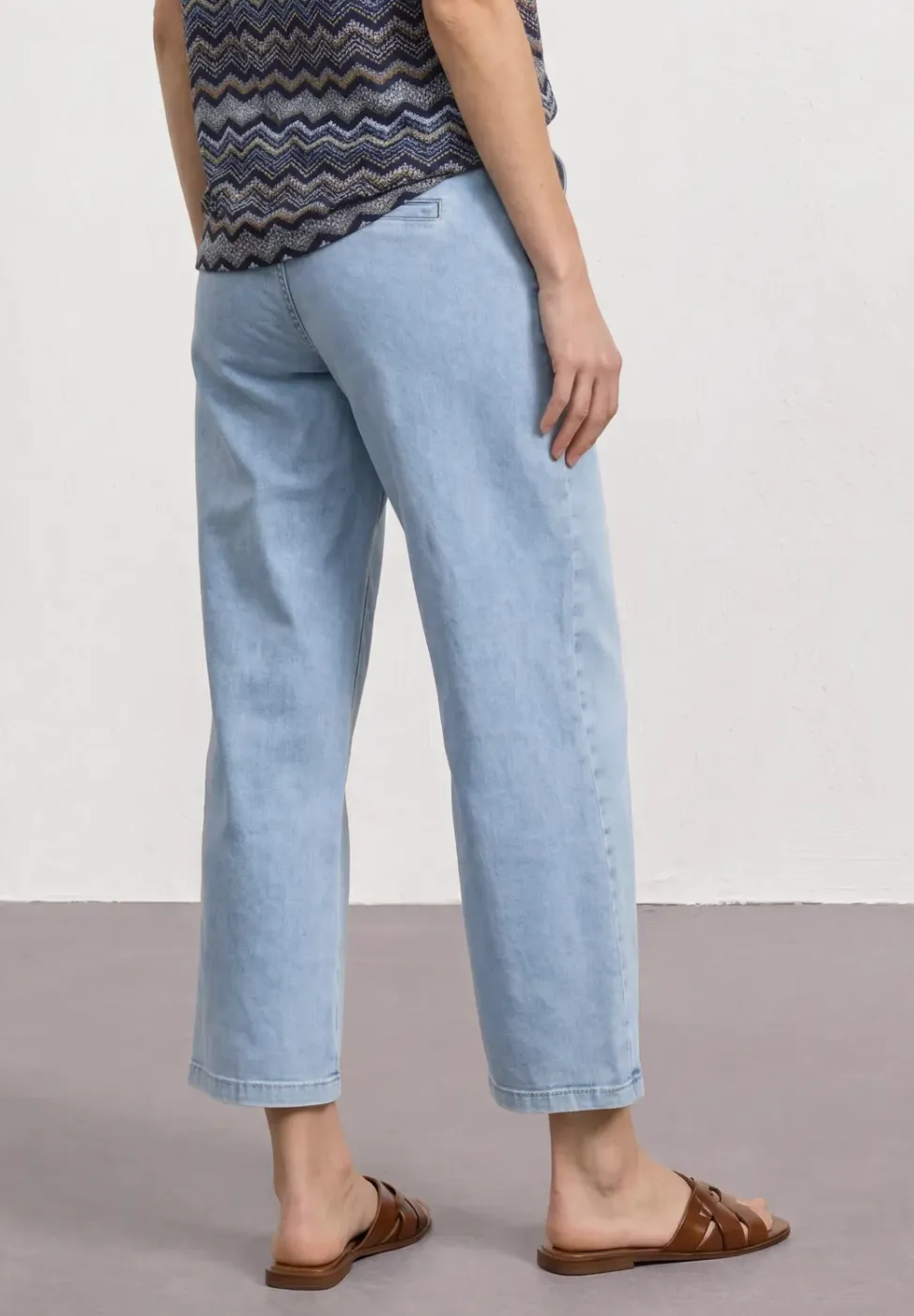 Mid Waist Jeans Culotte im Loose Fit