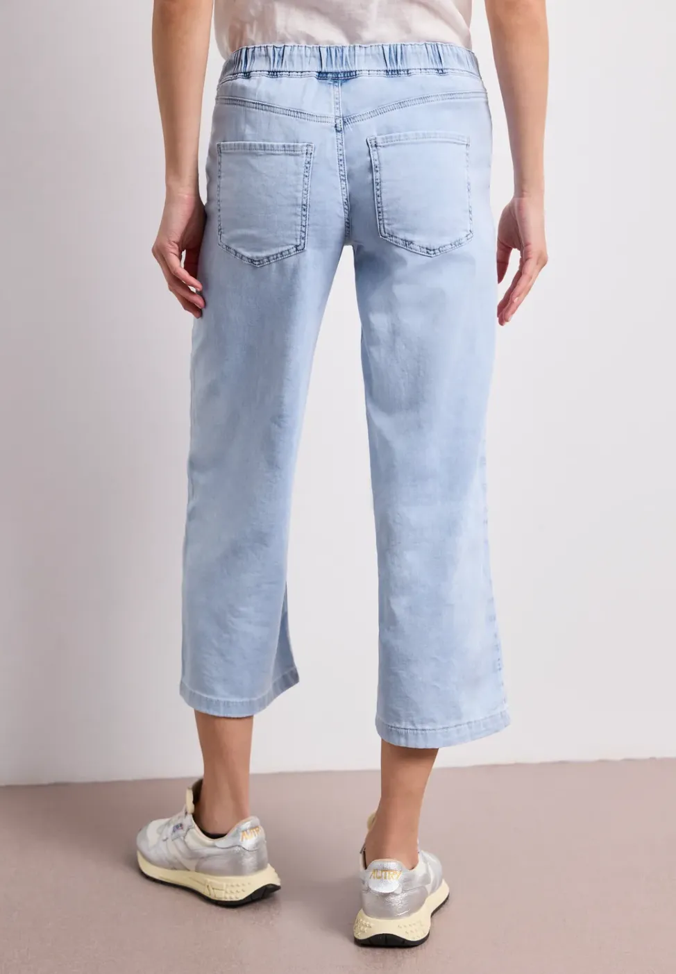 Mid Waist Jeansculotte im Loose Fit