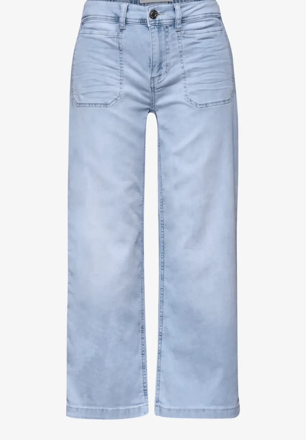 Mid Waist Jeansculotte im Loose Fit