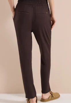Mid Waist Slim Leg Hose im Casual Fit